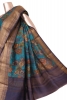 Designer Floral Printed Silk Saree